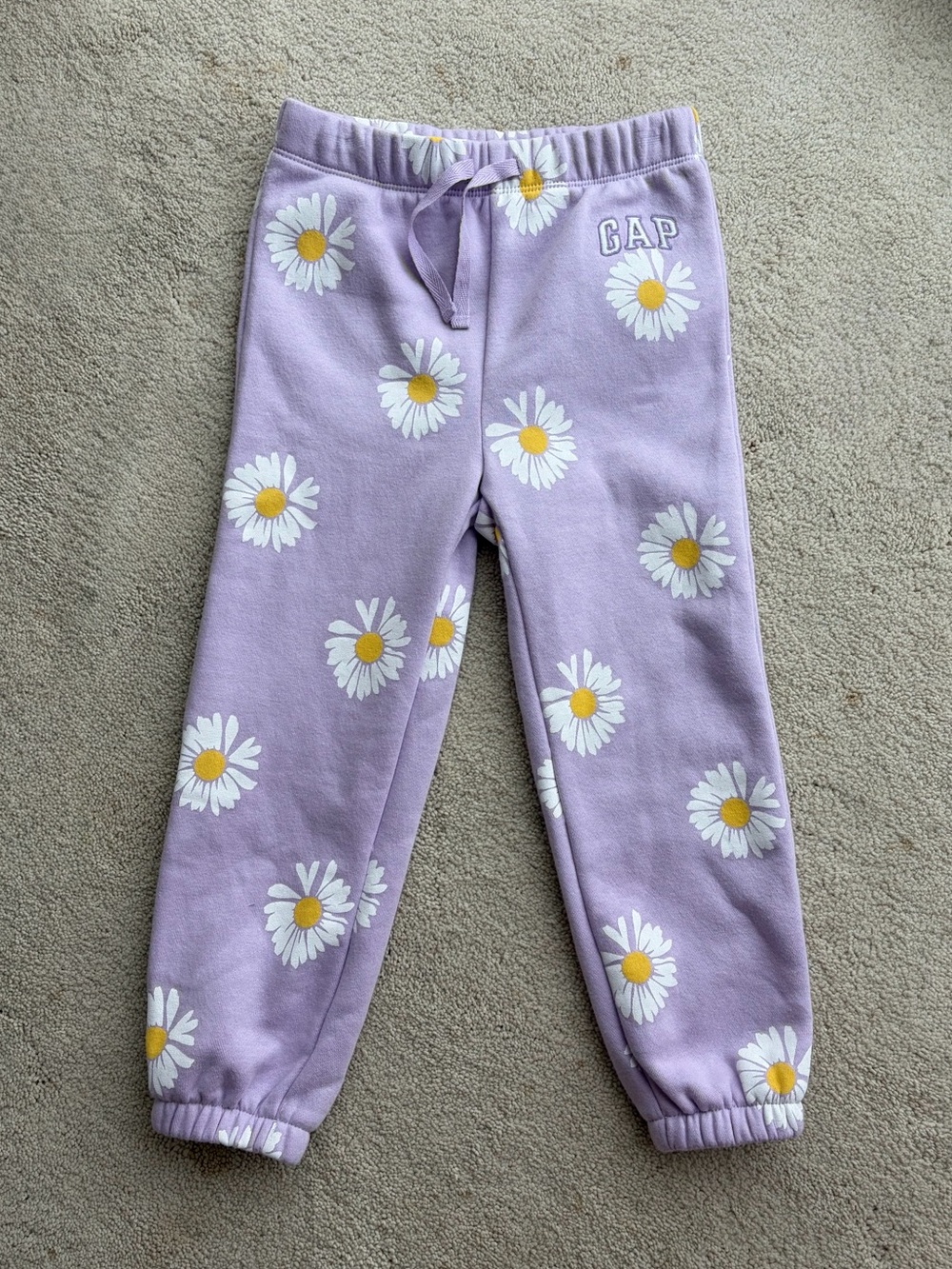 NEVER WORN - GAP Lavender Daisy Print Sweatpants